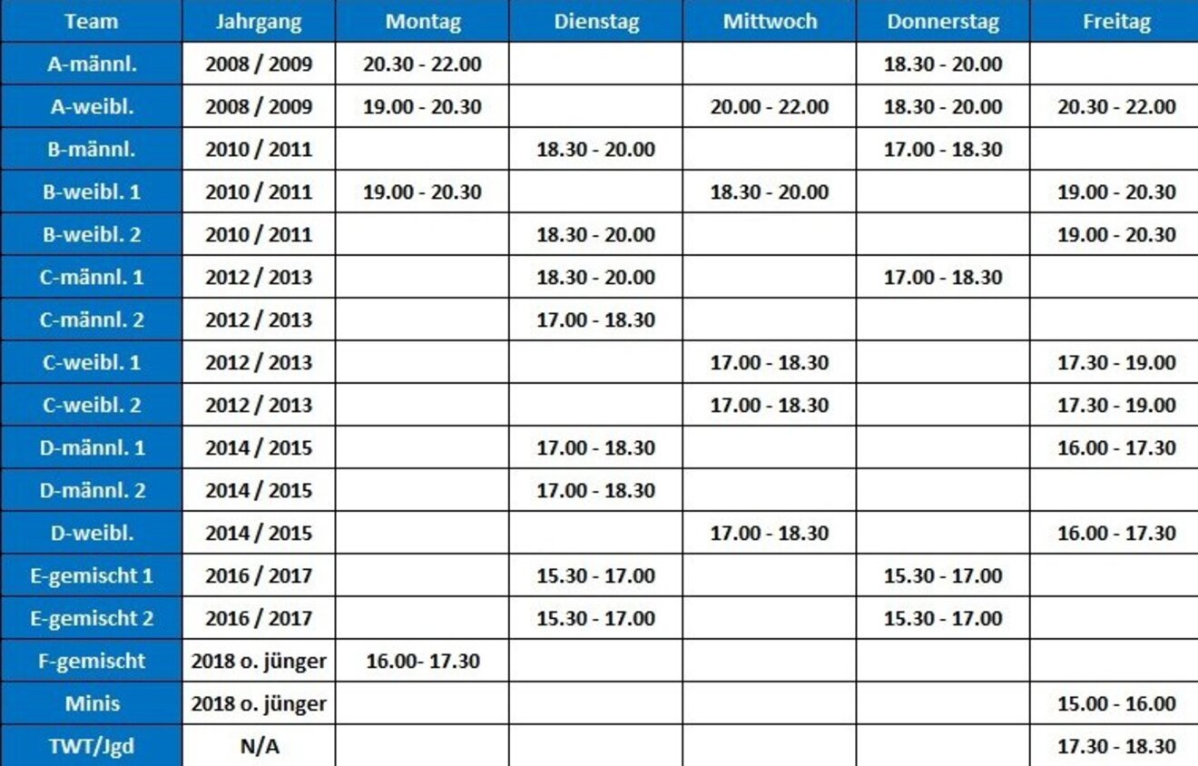 Trainingszeiten_Jugend