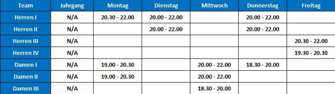 Trainingszeiten_Aktiv