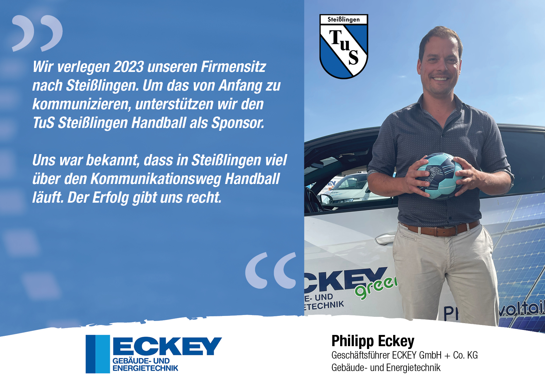 TUS Steißlingen Abteilung Handball: Unser Sponsor die ECKEY Gebäude ...