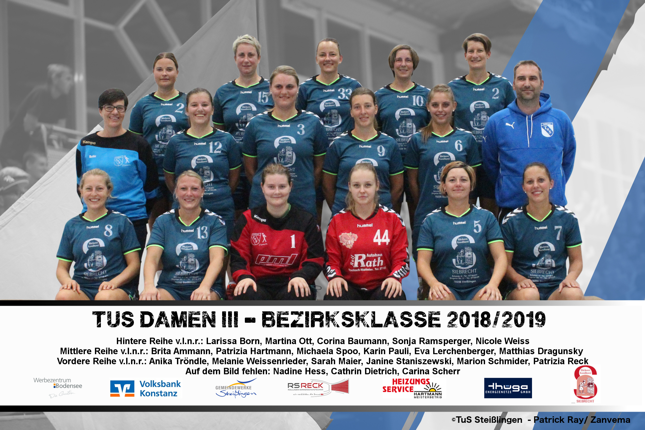 Damen III Im Bild:
beim Spiel in der BW Oberliga zwischen dem TuS Steißlingen und der SG Lauterstein in der Mindlestalhalle in Steißlingen
I
